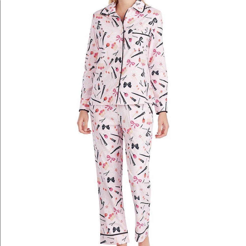 NWT Kate Spade Pink Multi PJ Set SMALL